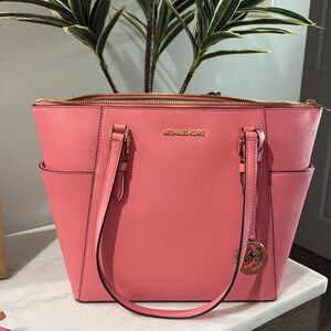 Michael Kors Pink Saffiano Leather Tote